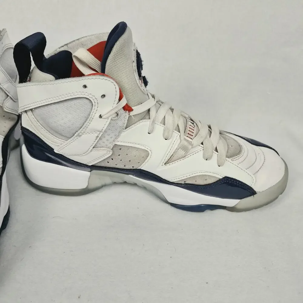 Nike Air Jordan Jumpman Two Trey USA Olympic White Blue Mens 9.5 Womens 11